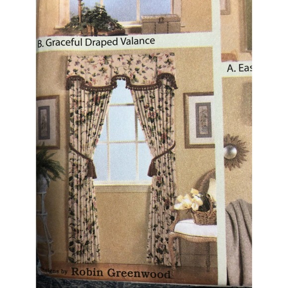 Simplicity Home Window Ware Window Treatment Valance Cafes - Picture 3 of 8